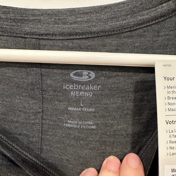 NWT Icebreaker Merino Aria Scoop Long Sleeve Top (Large) - Picture 4 of 6